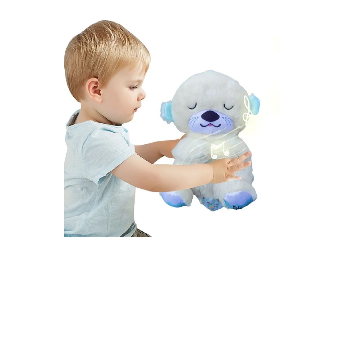 GENERICO - PELUCHE SENSORIAL MUSICAL QUE RESPIRA  CON LUZ PARA NIÑOS