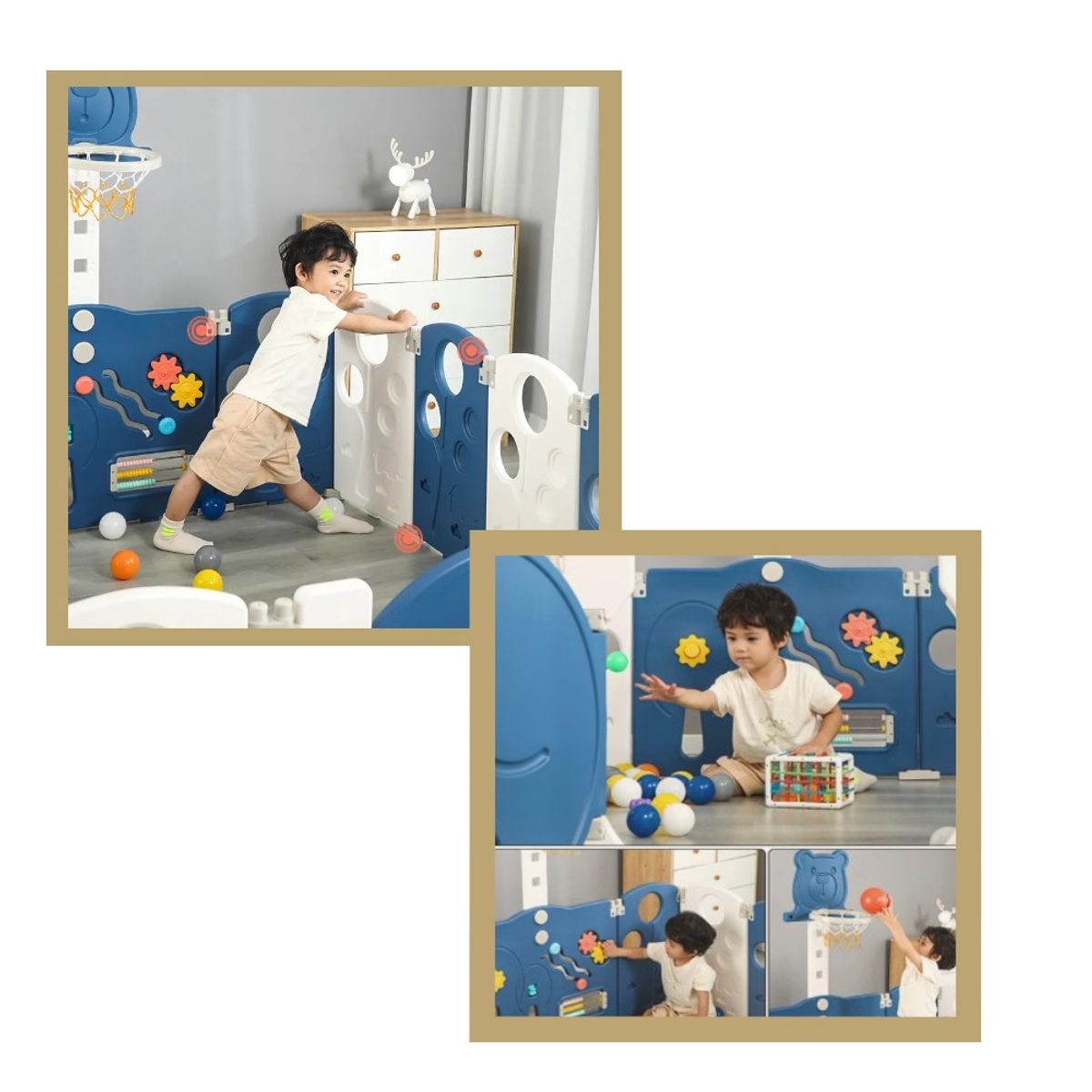 GENERICO - CORRAL CERCO DISEÑO ELEFANTE PARA BEBÉS Y NIÑOS