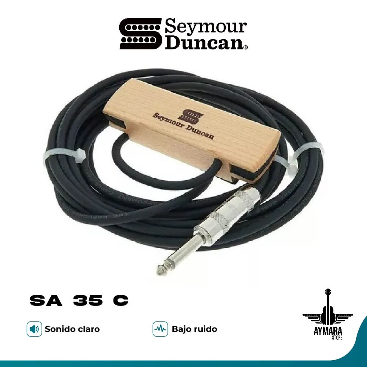 GENERICO - Seymour Duncan SA 35 C Pastilla para Guitarra Acústica
