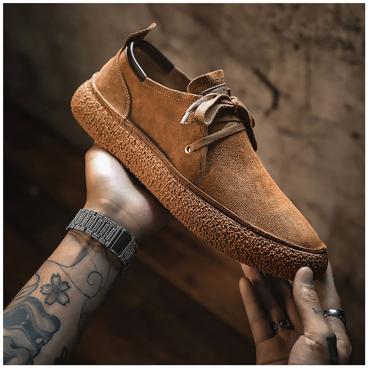 RINODERINA - Mocasines Casuales Cuero Zapatos Hombre Cosidos A Mano