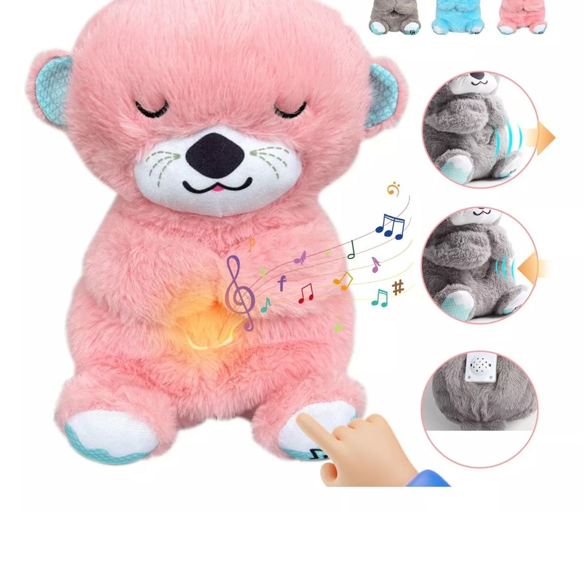 GENERICO - PELUCHE QUE RESPIRA CON MUSICA RELAJANTE PARA NIÑOS