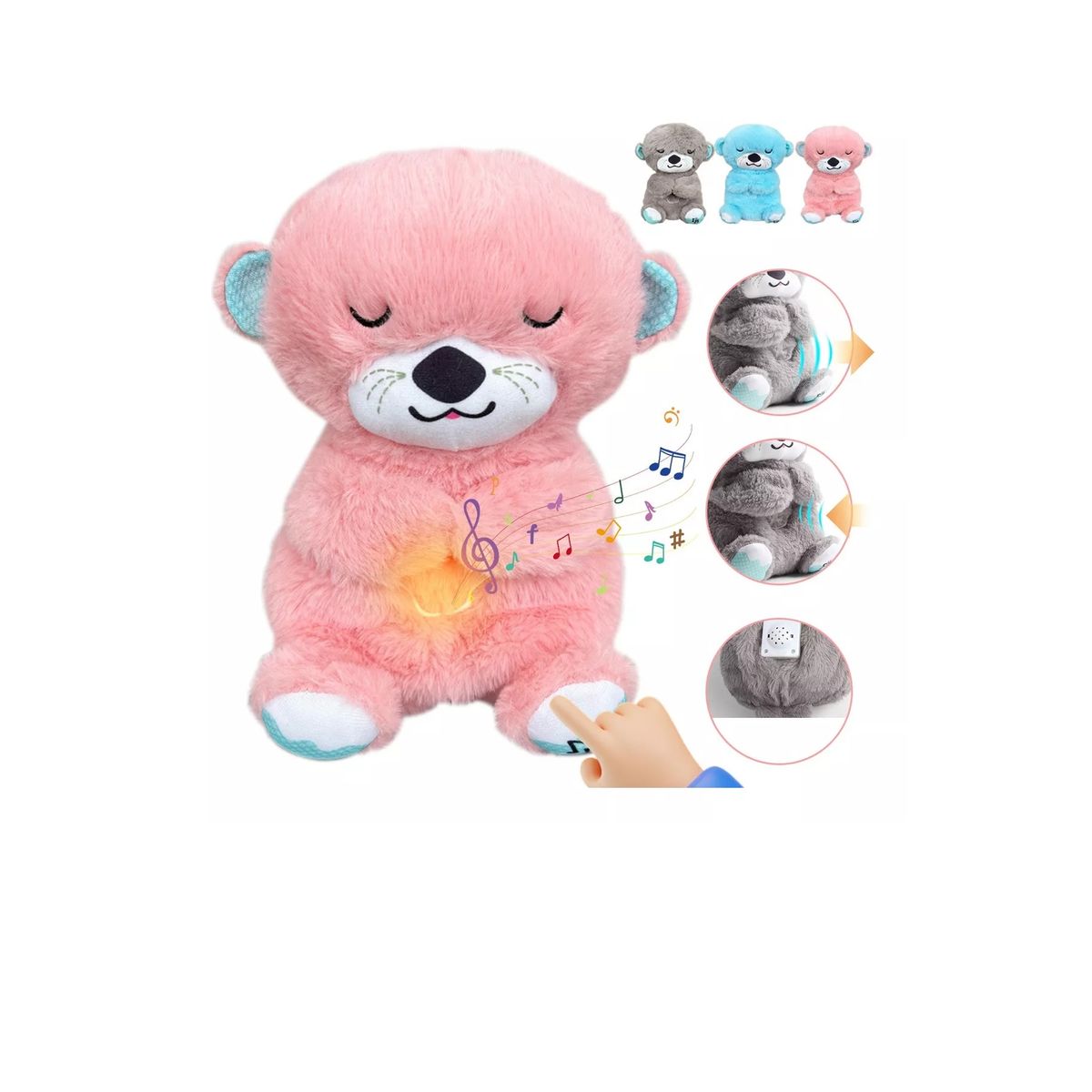 GENERICO - PELUCHE QUE RESPIRA CON MUSICA RELAJANTE PARA NIÑOS