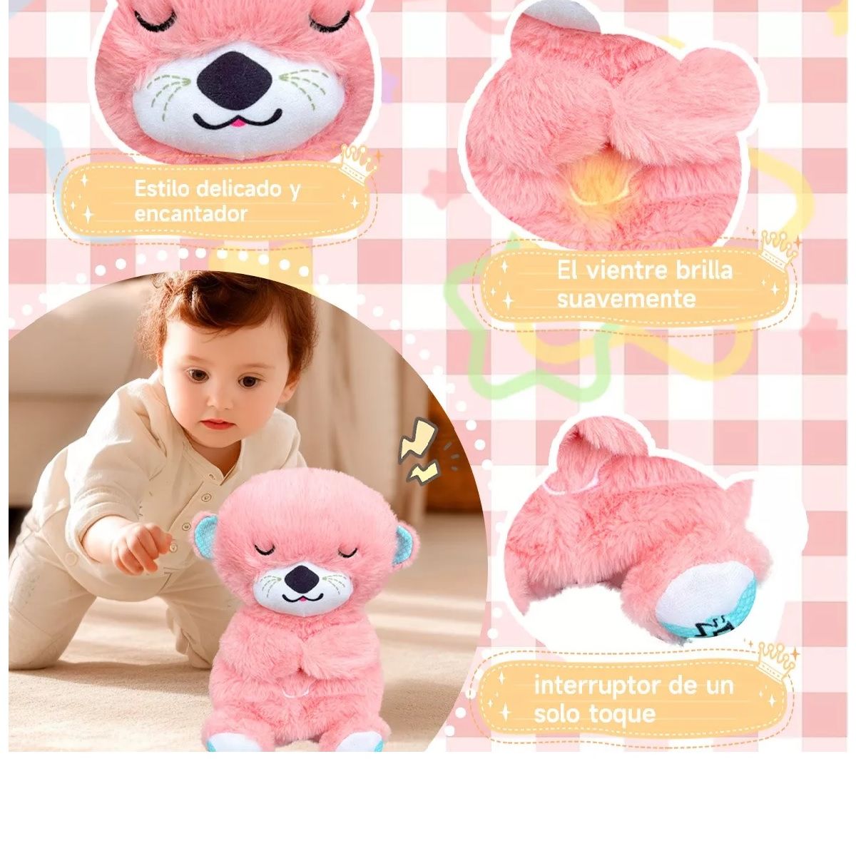GENERICO - PELUCHE QUE RESPIRA CON MUSICA RELAJANTE PARA NIÑOS