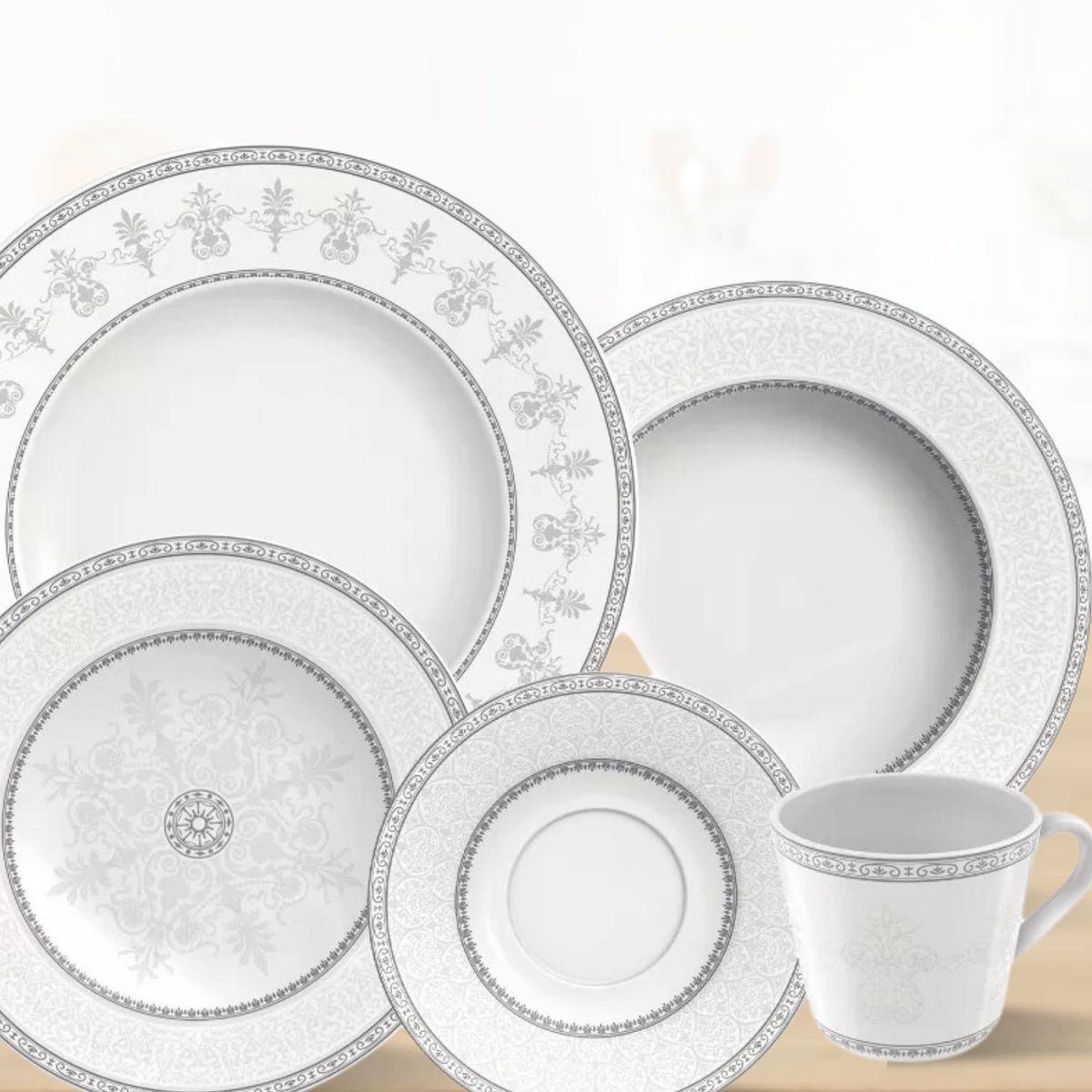 TRAMONTINA - Juego de Vajilla  20 Piezas Gabrielle Tramontina