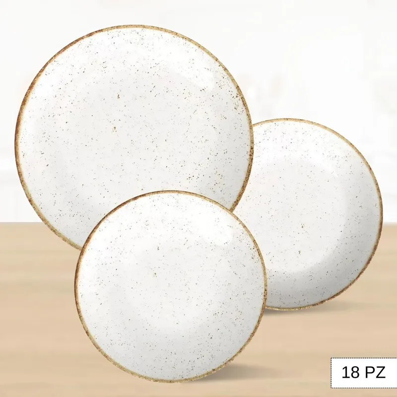 TRAMONTINA - Juego de Vajilla X18 Piezas Rustic Tramontina