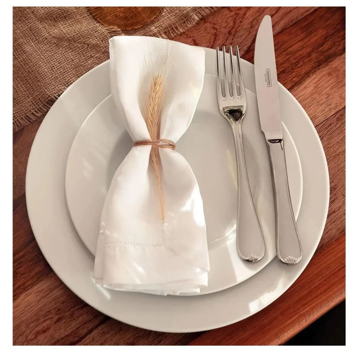 TRAMONTINA - Juego de Vajilla X12 Piezas Maria Tramontina