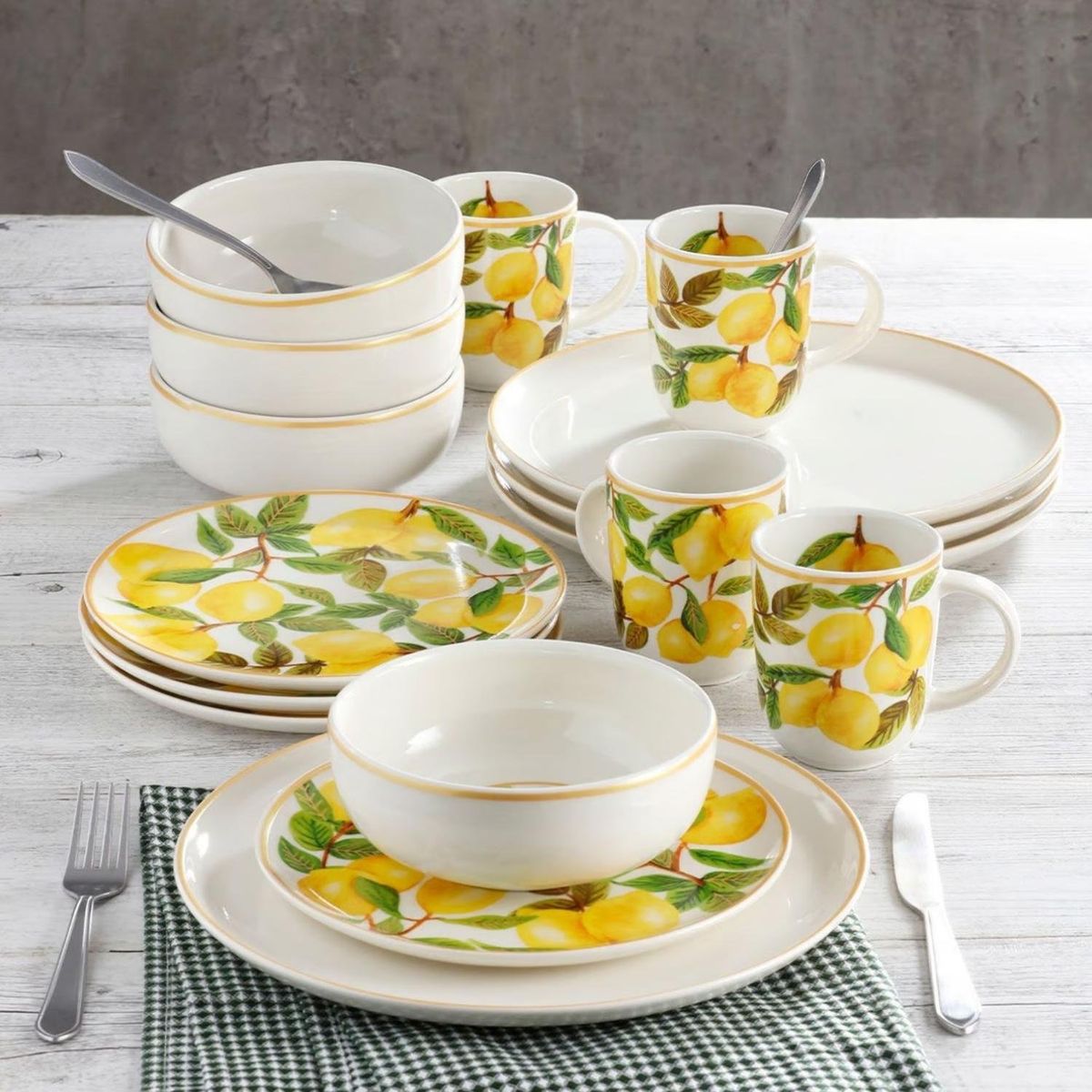 CORONA - Juego de Vajilla Alegra 16 Piezas Corona