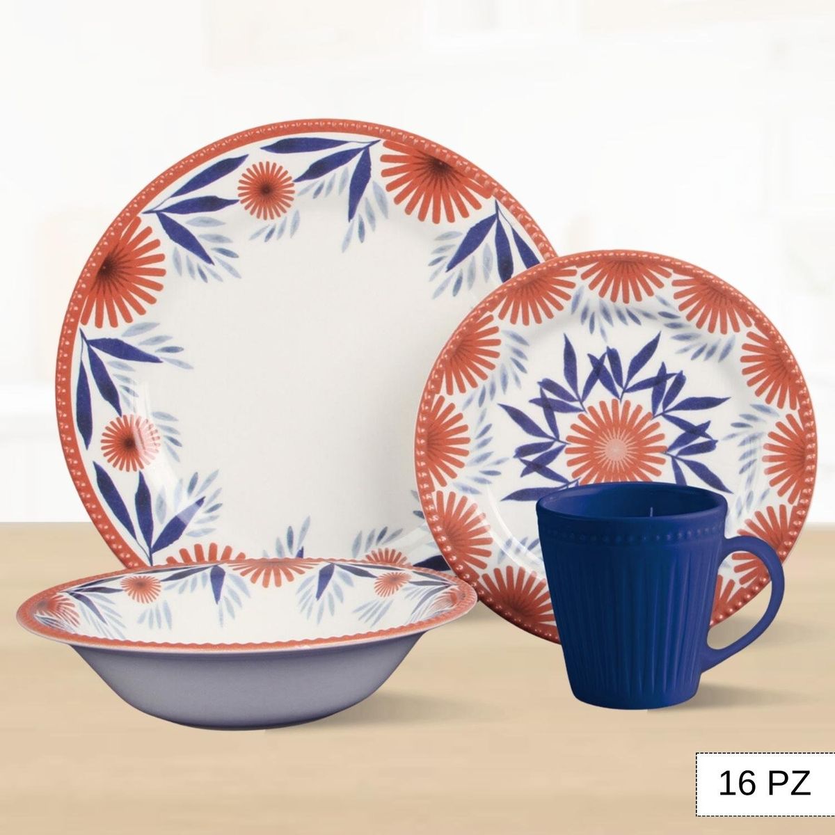 CORONA - Juego de Vajilla Kaira 16 Piezas Corona