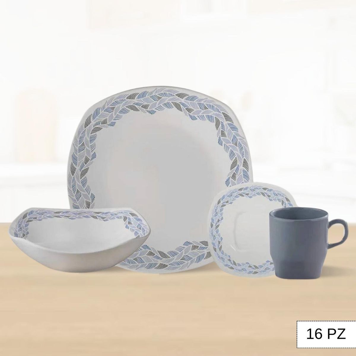 CORONA - Juego de Vajilla Laos 16 Piezas Corona