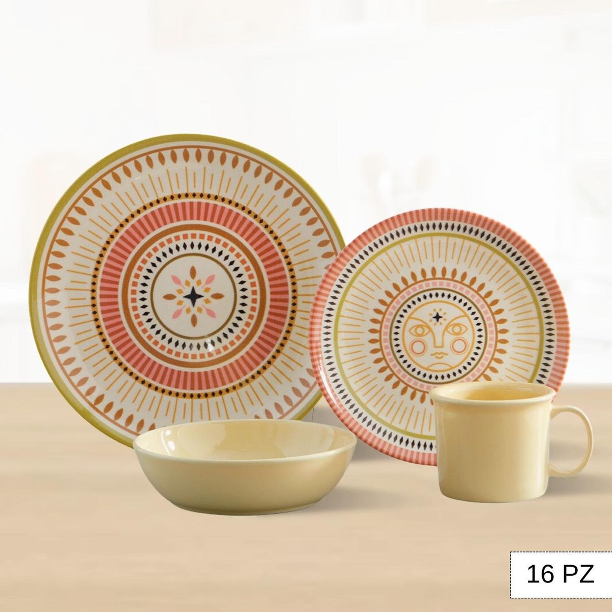 CORONA - Juego de Vajilla Solei 16 Piezas Corona