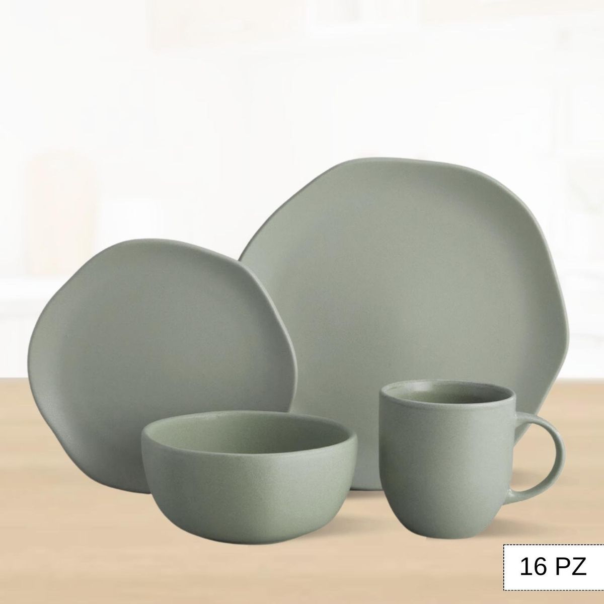 CORONA - Juego de Vajilla Olivo 16 Piezas Corona