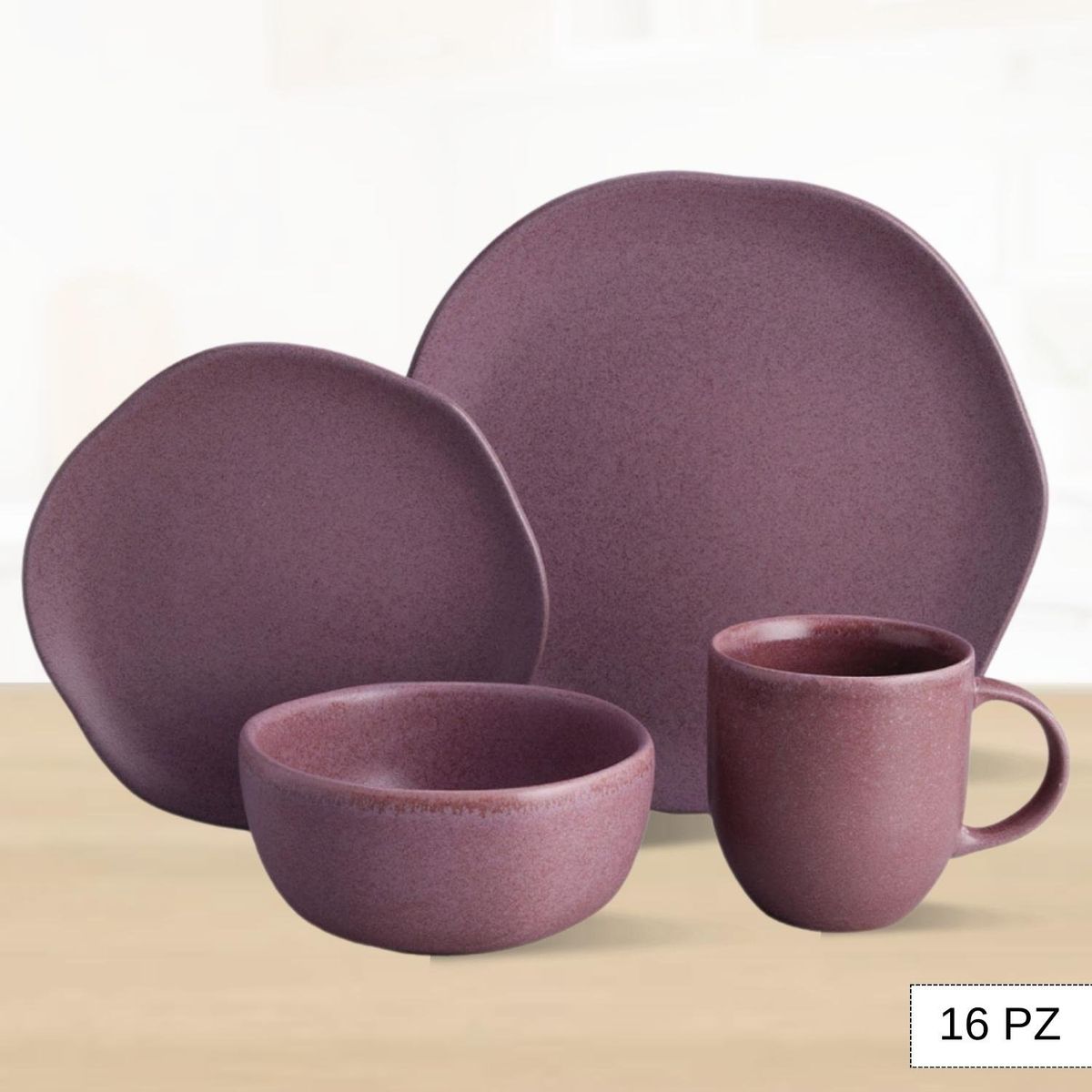 CORONA - Juego de Vajillas Gulupa 16 Piezas Corona