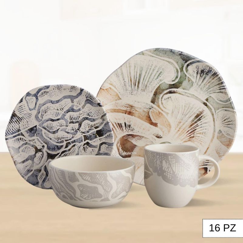 CORONA - Juego de Vajillas Ziba 16 Piezas Corona