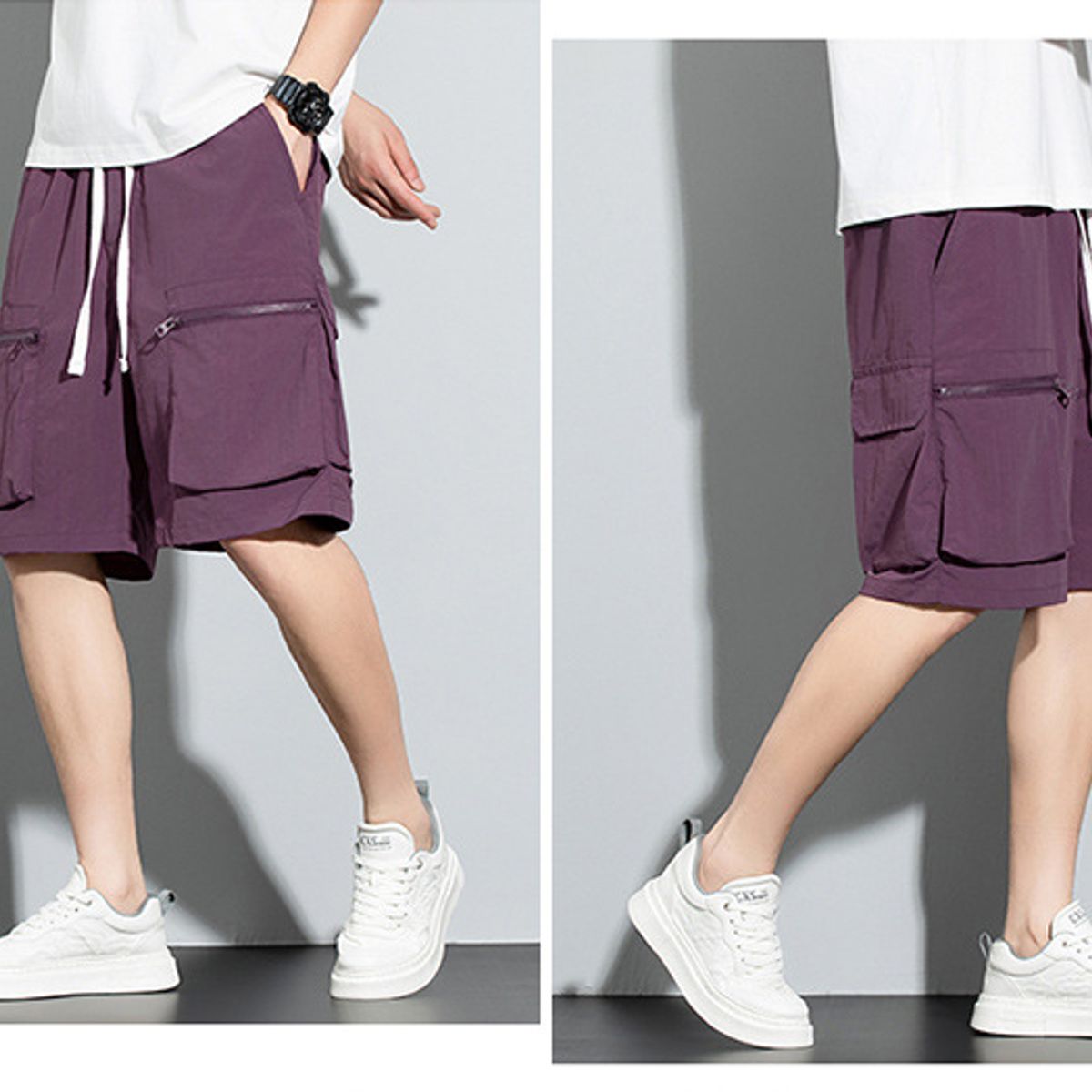 BLWOENS - Shorts Hombre - Morado