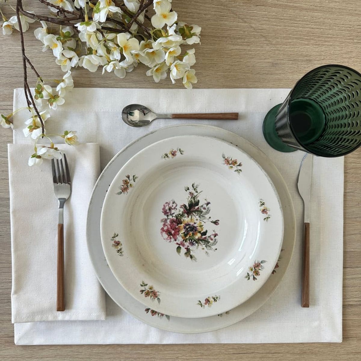 CASIOPIA - Set 4 individuales antimanchas PANAMÁ BLANCO