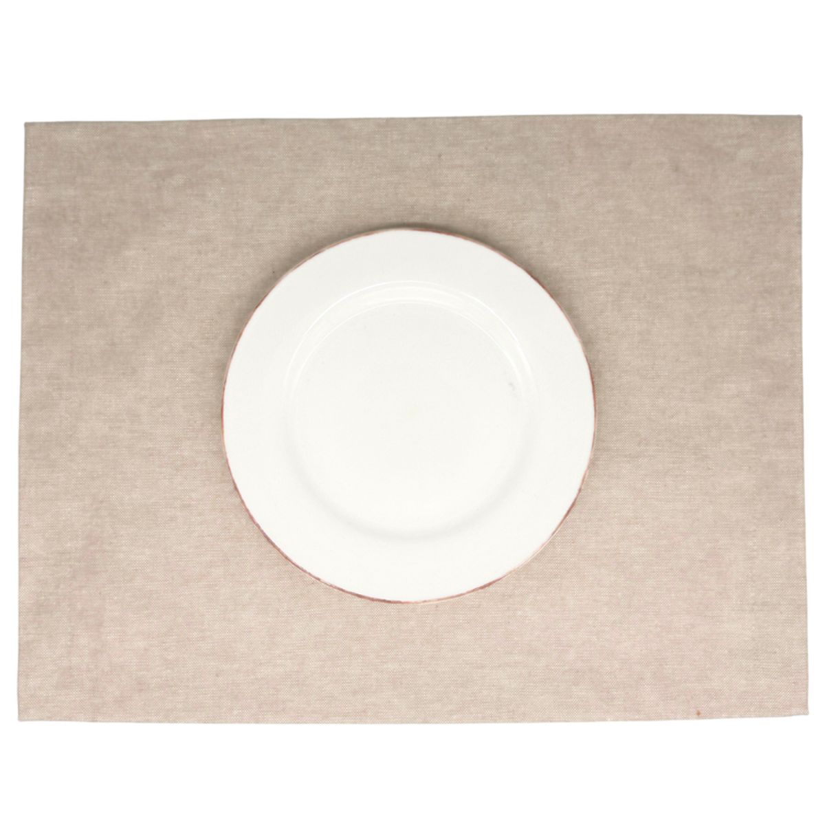 CASIOPIA - Set 4 individuales antimanchas PANAMÁ BEIGE RÚSTICO