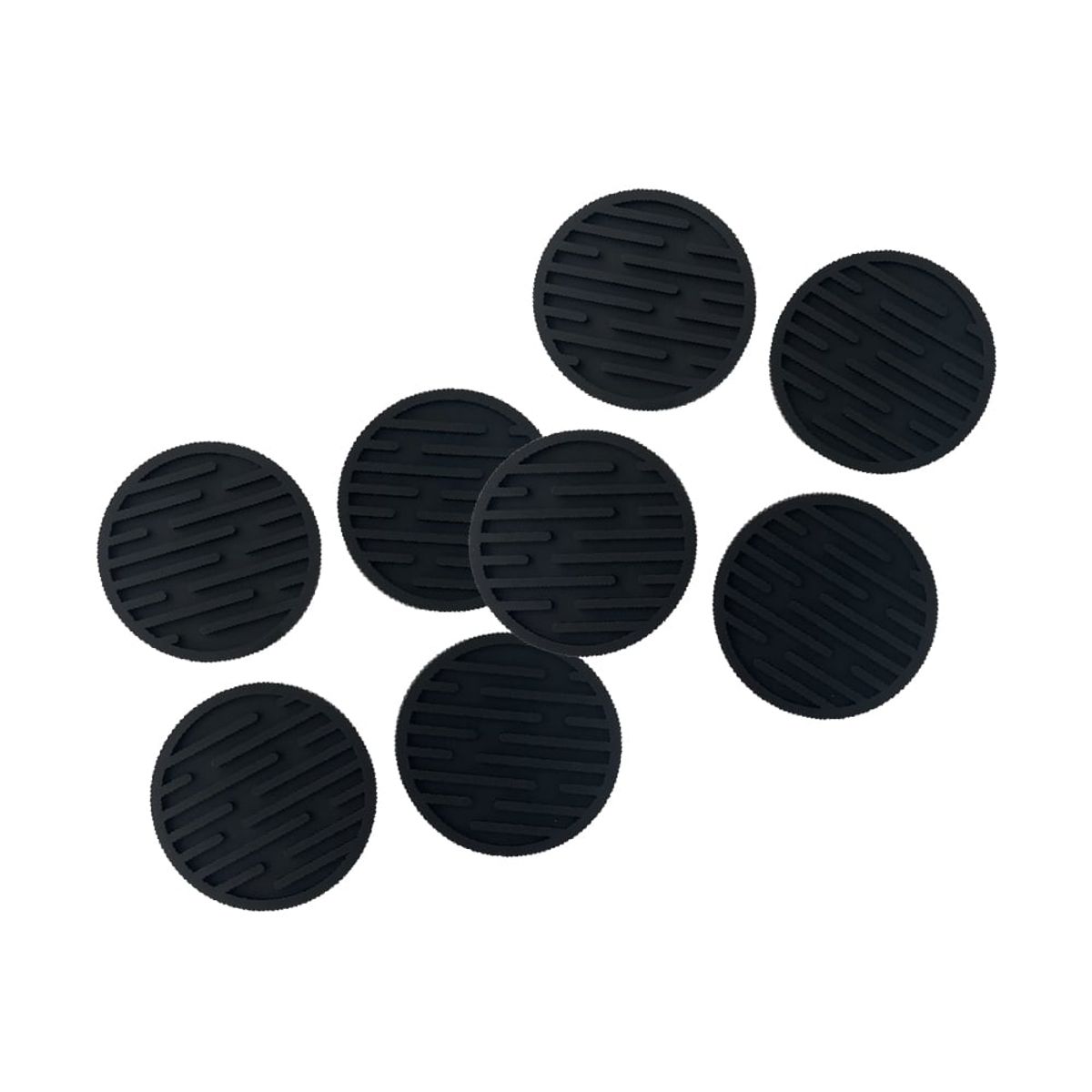 KIOXX - 2 Set de 4 Posavasos de Silicona KiOXX Negro