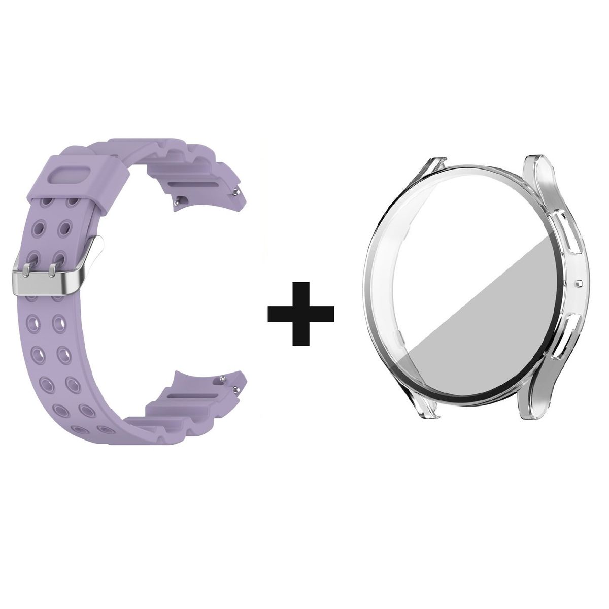 GENERICO - CORREA + BUMPER PARA SAMSUNG GALAXY WATCH 6 LILA