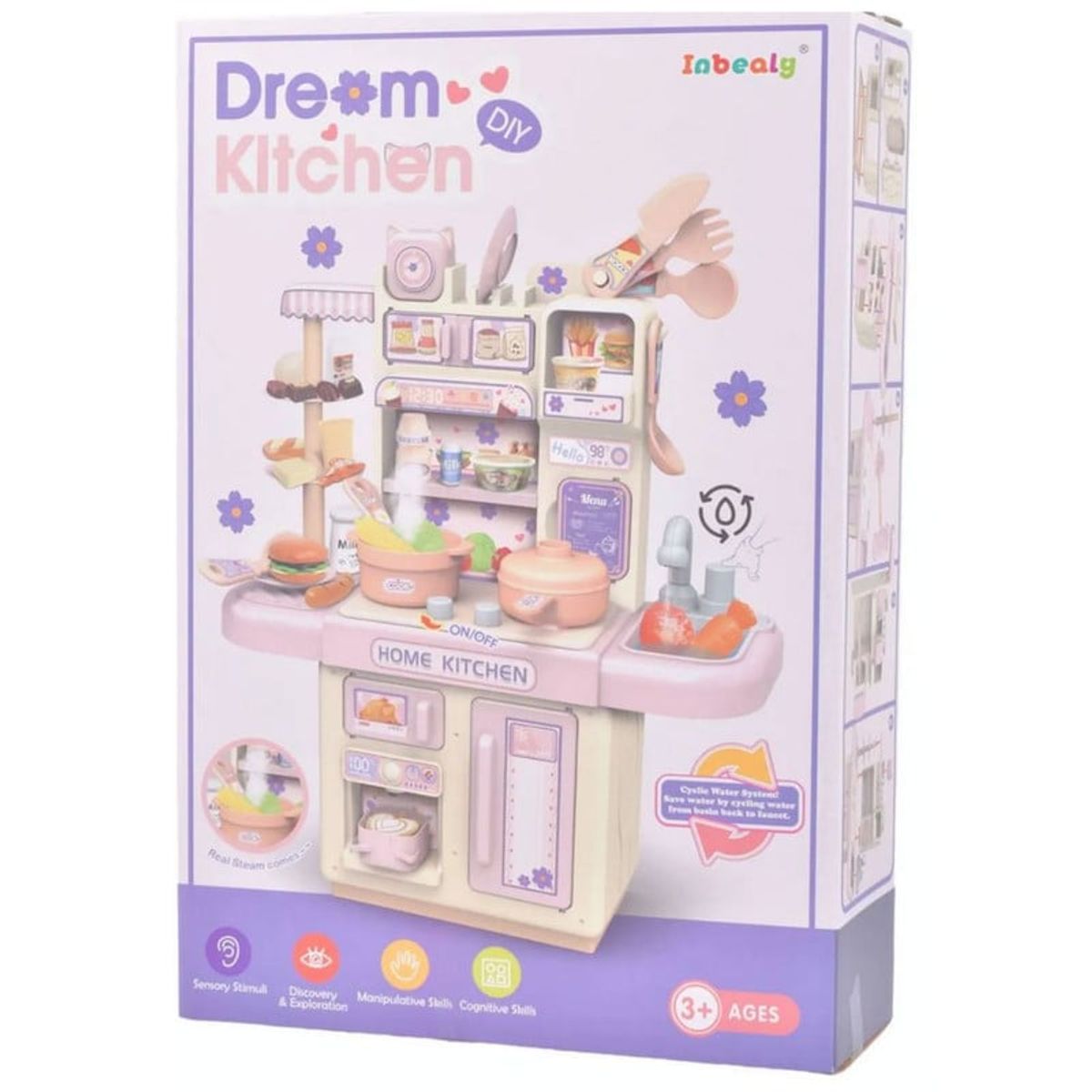 GENERICO - Set De Cocina Home Kitchen 39 piezas Con Vapor Y Luces