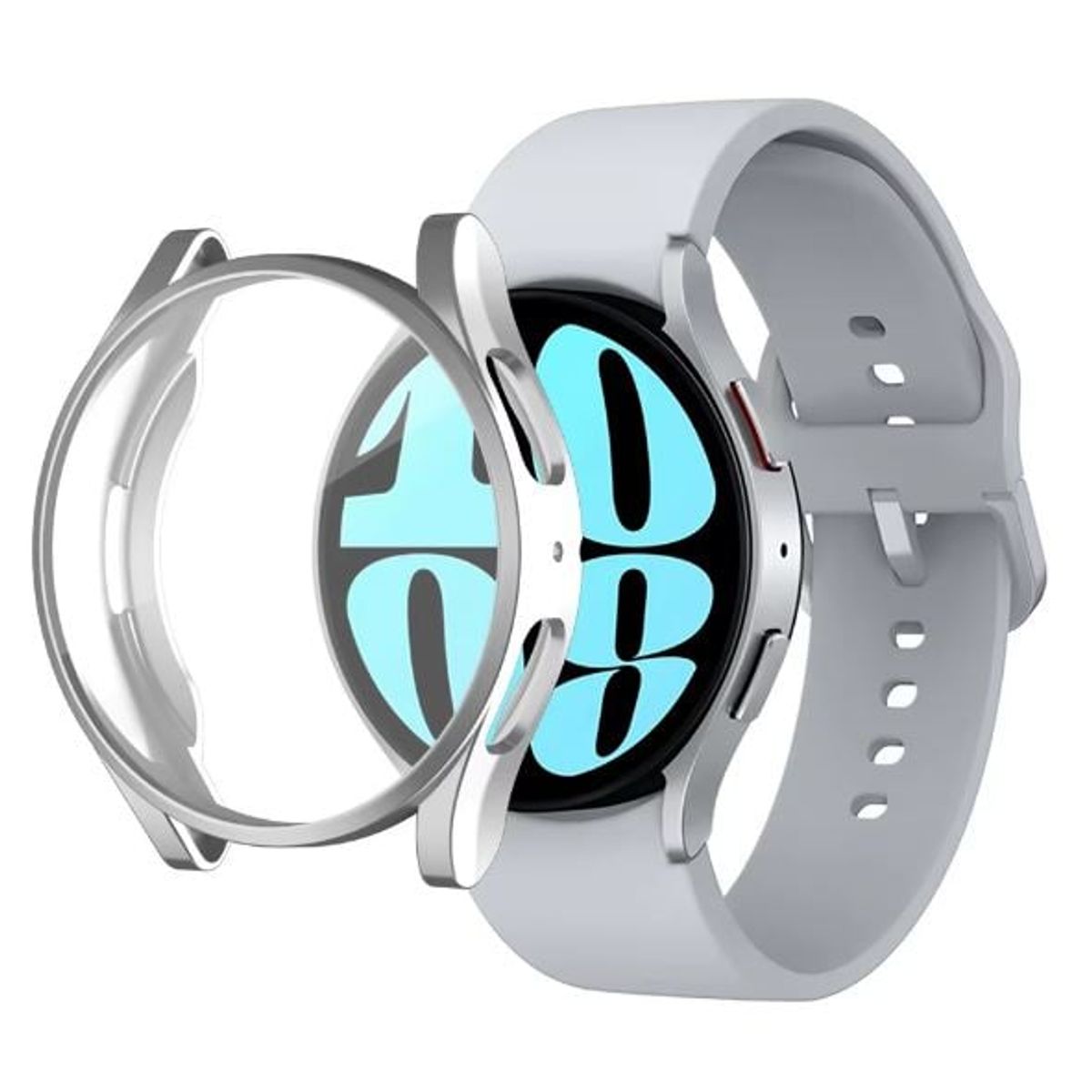 GENERICO - BUMPER PARA SAMSUNG GALAXY WATCH 6 44 mm PLATA