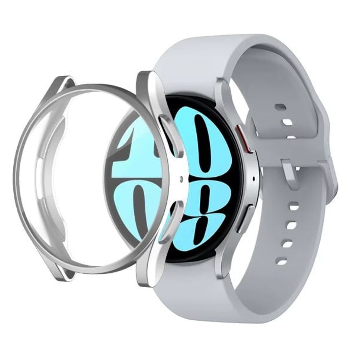 GENERICO - BUMPER PARA SAMSUNG GALAXY WATCH 6 44 mm PLATA