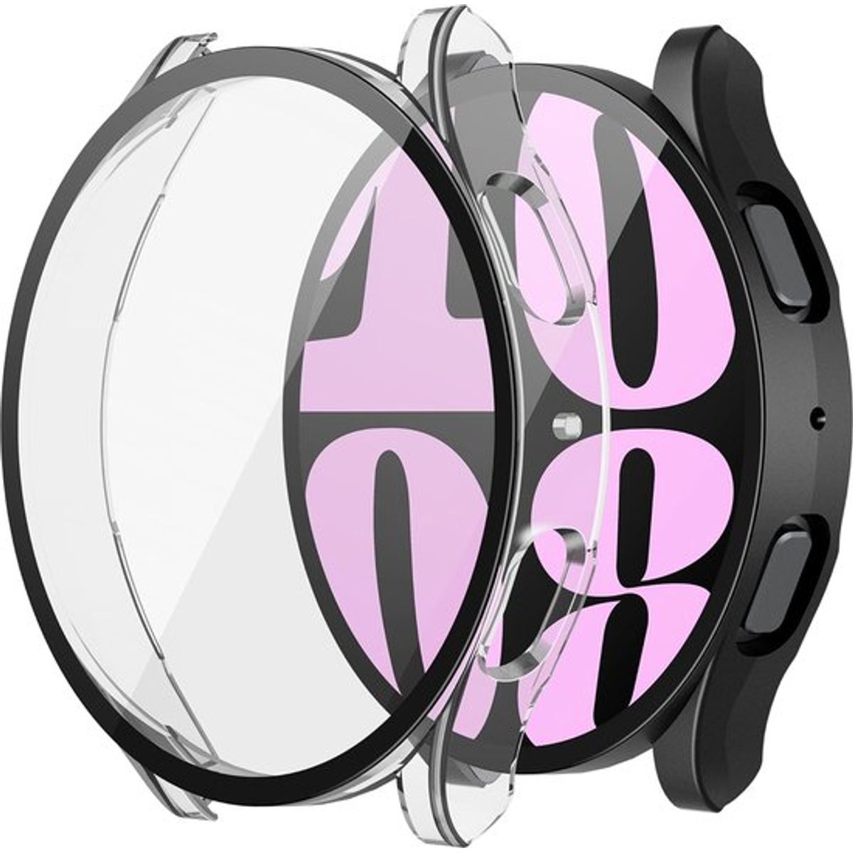GENERICO - BUMPER PARA SAMSUNG GALAXY WATCH 6 44 mm TRANSPARENTE