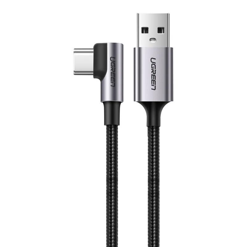 UGREEN - UGREEN Cable 2m USB-C Ángulo 90° 18w Carga Rápida 3A US284 - 50942