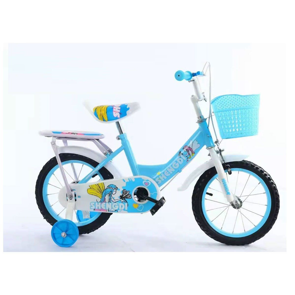 GENERICO - Bicicleta Para Niña Infantil Kids Aro 16 Doble Asiento Celes