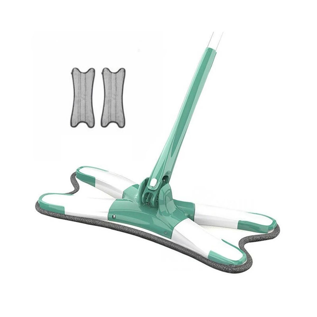 RYBIU IMPORT - Trapeador con Sistema de Escurrido Mariposa en Verde