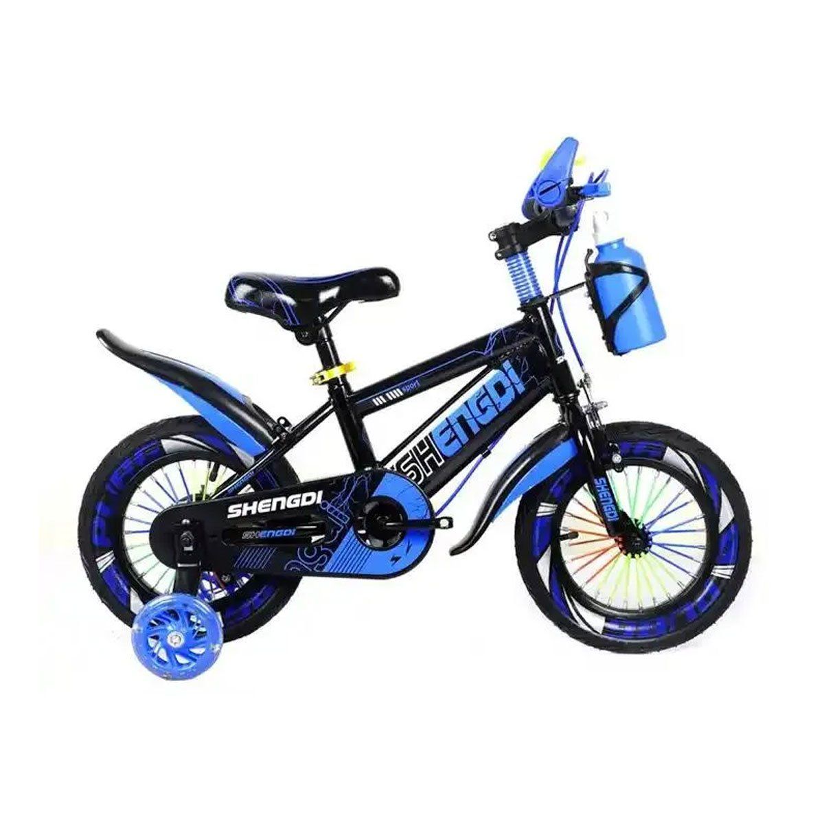 GENERICO - Bicicleta Para Niño Infantil Kids Aro 14 Sport Luces Azul AC