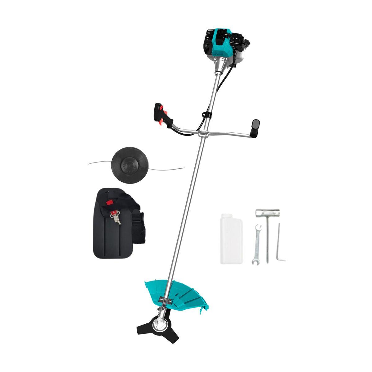 Total Tools - MOTOGUADAÑADORA DESMALEZADORA A GASOLINA 2HP 427CC TOTAL