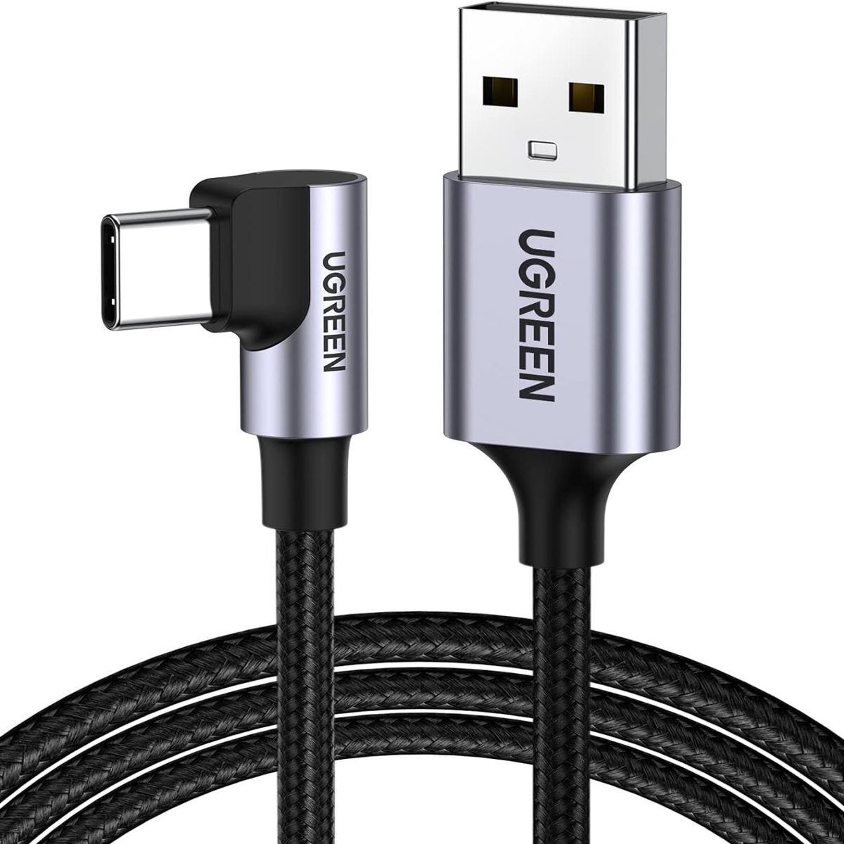 UGREEN - Ugreen Cable 1m USB-C Ángulo 90° 18W Carga Rápida 3A US284 - 50941