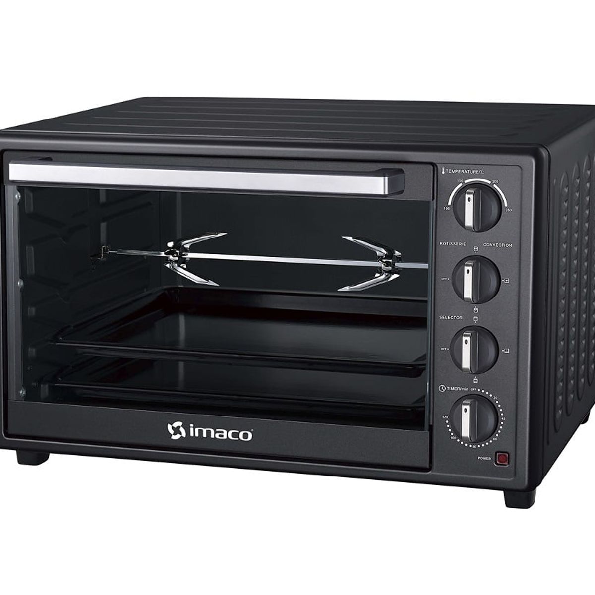IMACO - Horno Eléctrico Rosticero 66L Imaco  HEB60R BLACK
