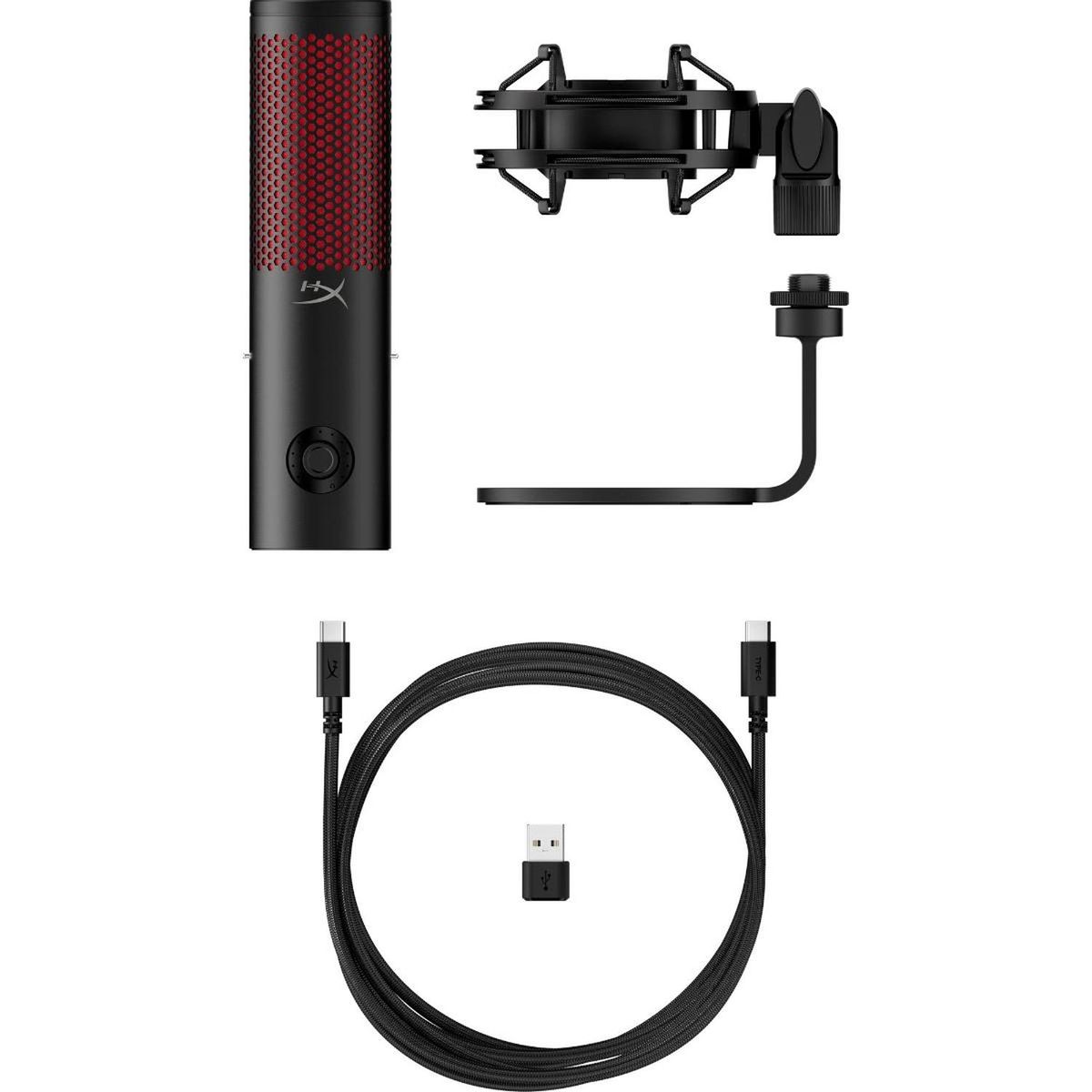 HYPERX - Micrófono Gaming HyperX QuadCast 2 USB - Negro