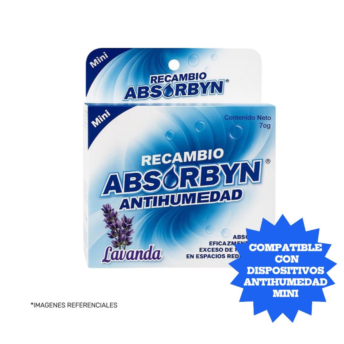 ABSORBYN - ANTIHUMEDAD  REPUESTO MINI ABSORBYN LAVANDA X 70 GR