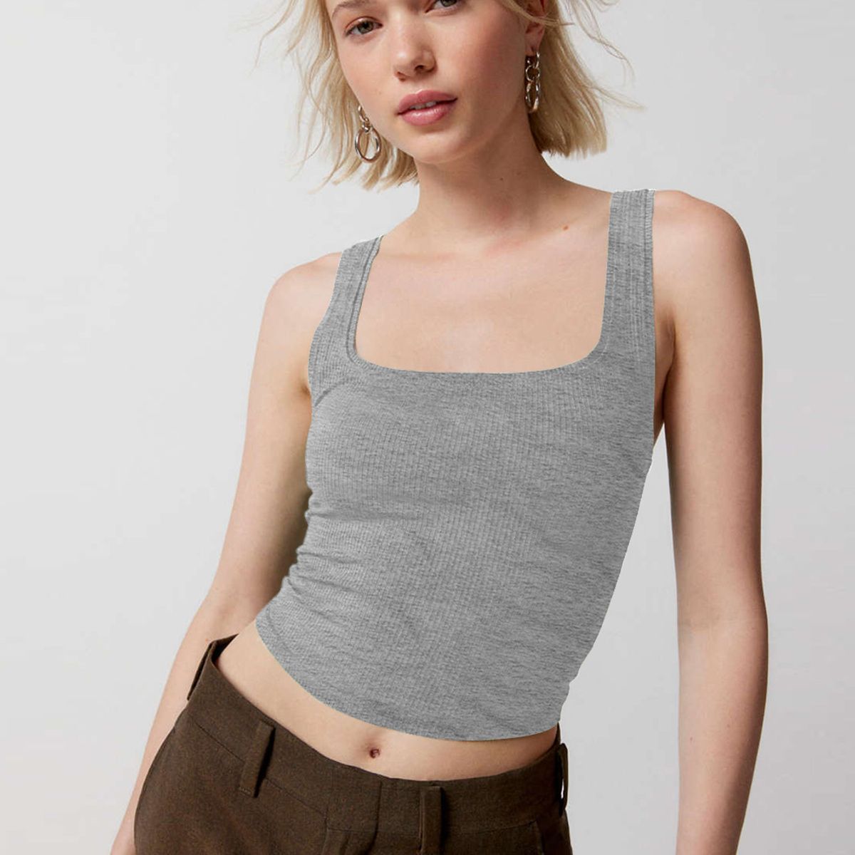 BLWOENS - Polera Mujer - Gris