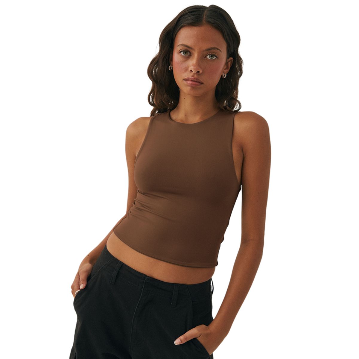 BLWOENS - Polera Mujer - Café