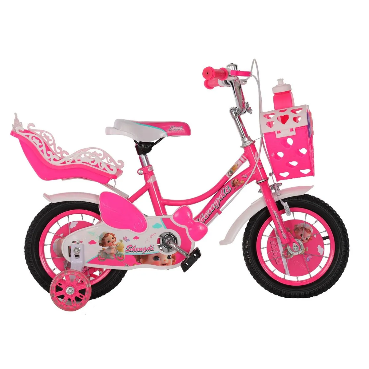 GENERICO - Bicicleta Para Niña Infantil Kids Aro 16 Fucsia AI
