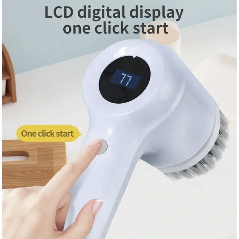 GENERICO - Set Cepillo de limpieza eléctrico inalámbrico 5 en 1