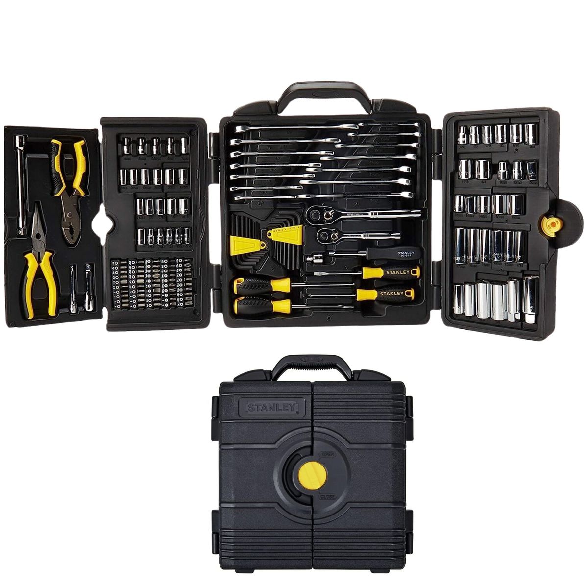 STANLEY - Juego de Herramientas para Mecánico 150 Piezas STANLEY