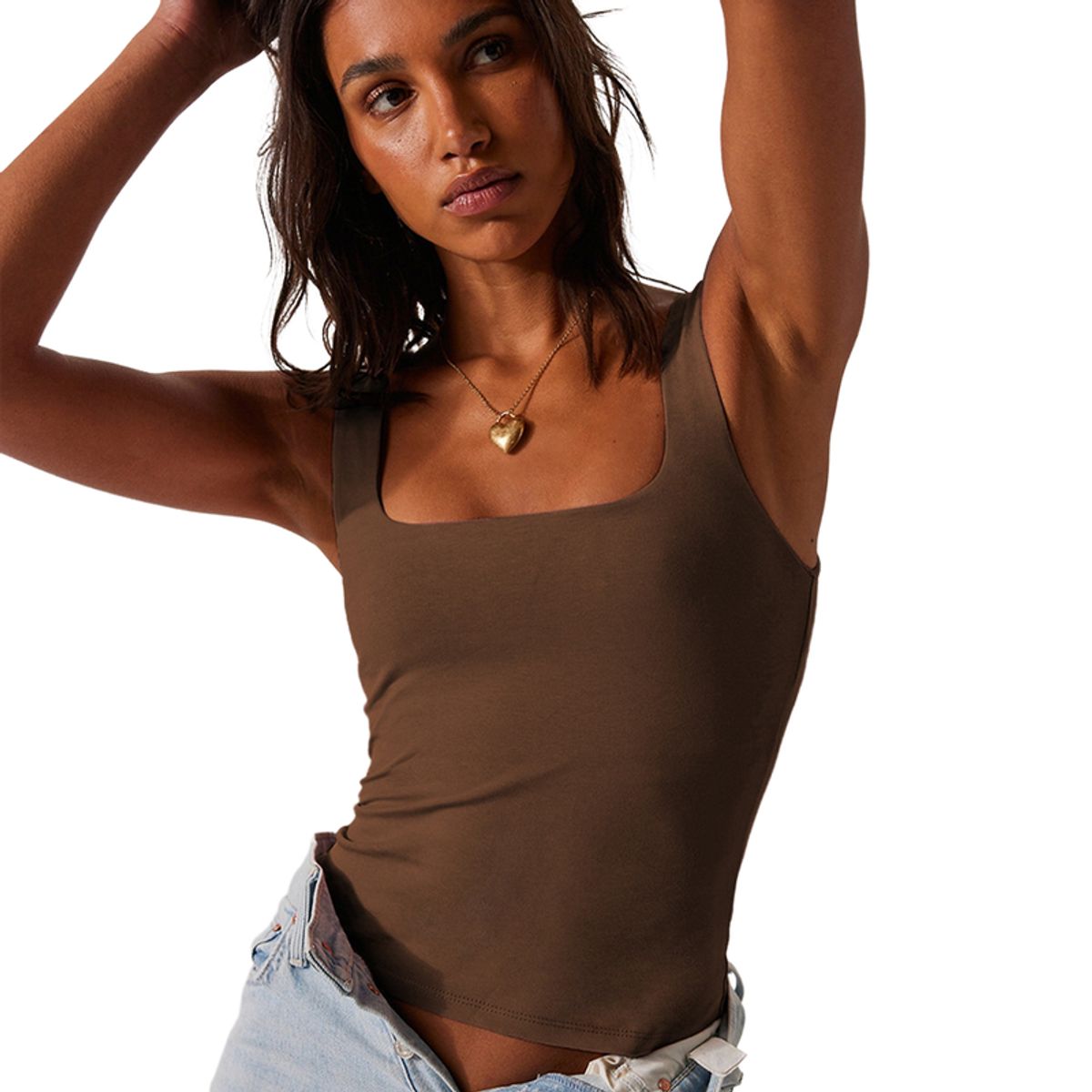 BLWOENS - Polera Mujer - Café