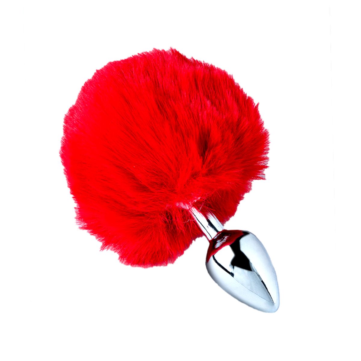 DR PINKY - Plug Anal Conejo Dilatador Consolador con Pompón Rojo