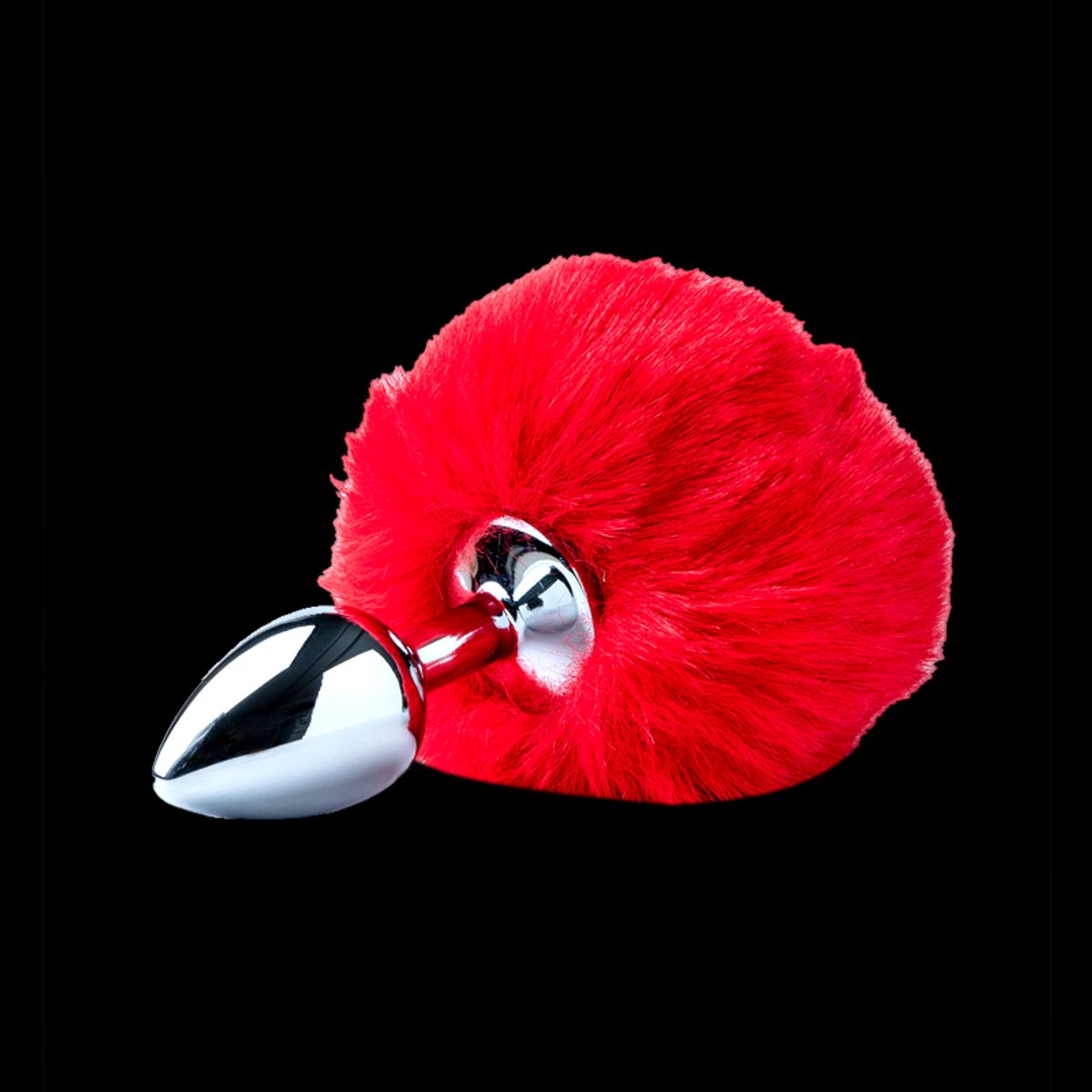 DR PINKY - Plug Anal Conejo Dilatador Consolador con Pompón Rojo