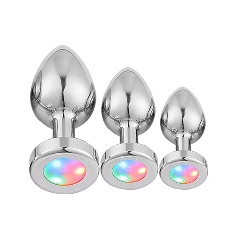 DR PINKY - Plugs Dilatadores Anales Kit de 03 Consoladores Con Luces