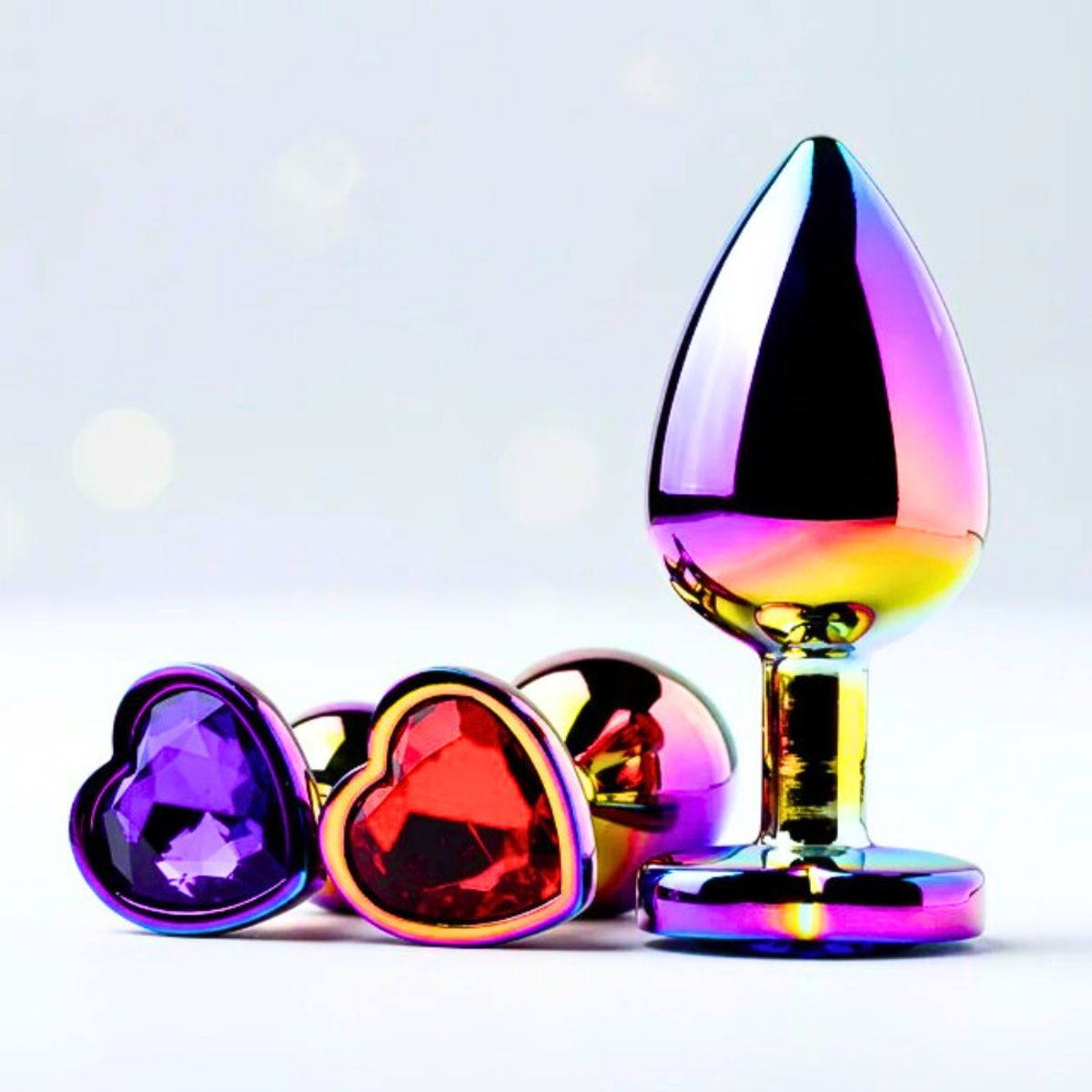 DR PINKY - Plugs Dilatadores Anales Kit de 03 Consoladores Arcoiris