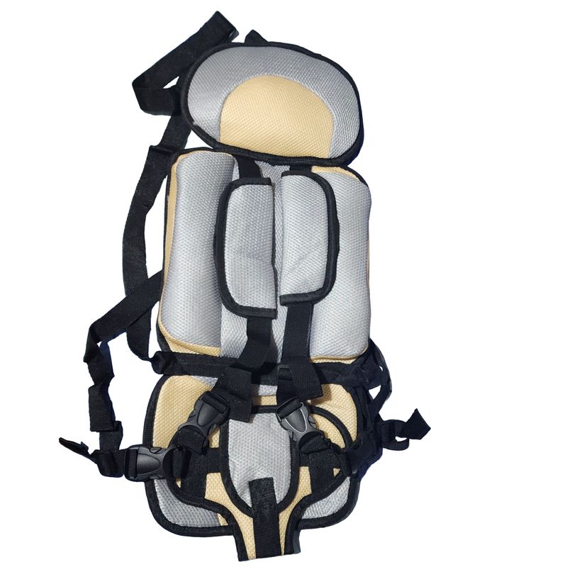 GENERICO - Silla para Carro CREMA Bebe Seguridad Cinturón Asiento