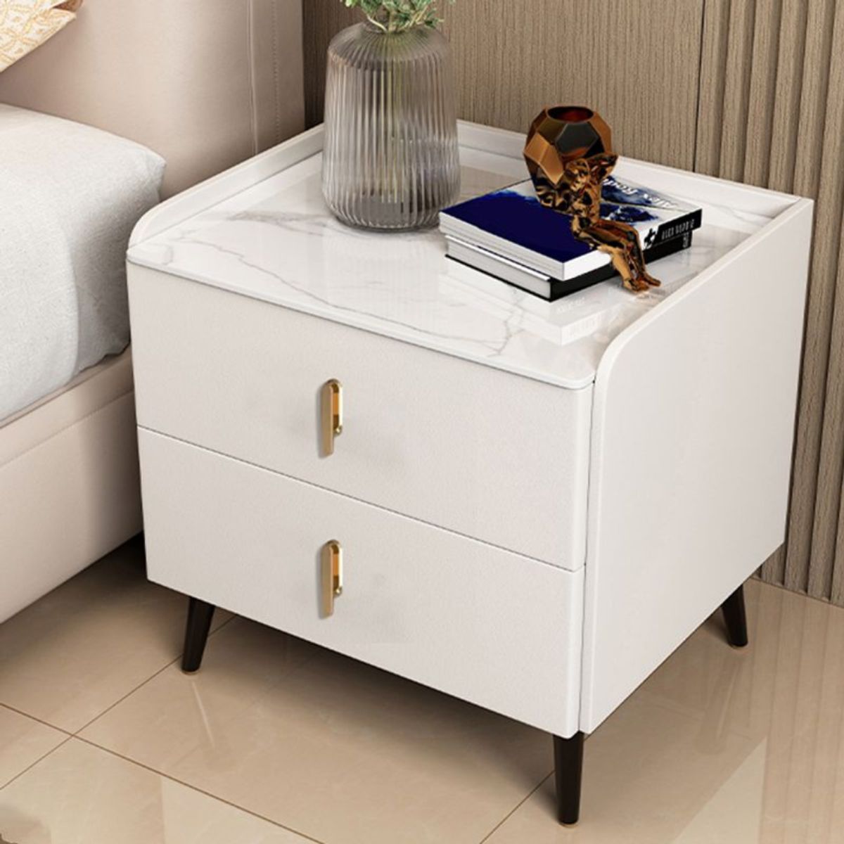 GENERICO - Velador Aley 2 Cajones - Vintage