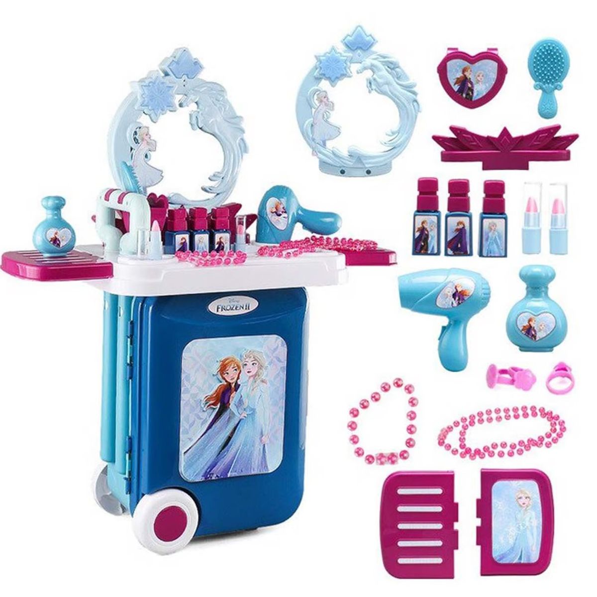DISNEY - Juguete Set De Belleza y Maleta 3 En 1 Frozen II