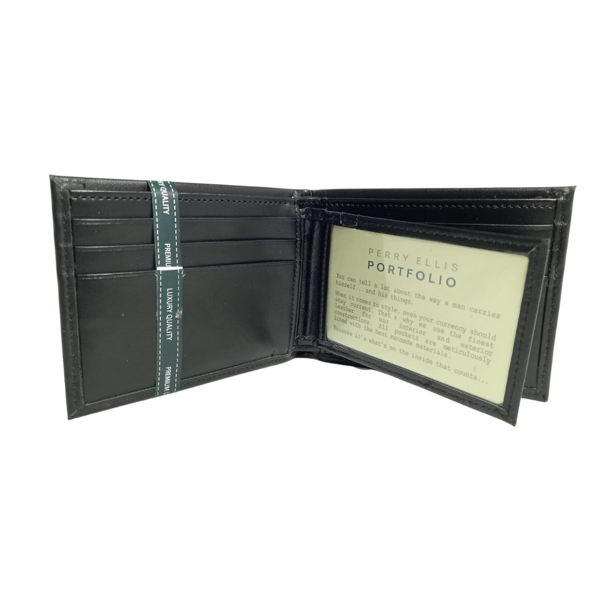 GENERICO - Billetera para Hombre Perry Ellis Portfolio - Negro