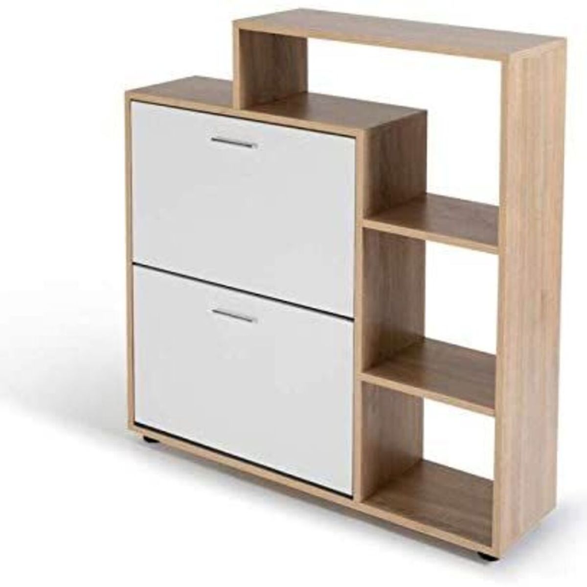 GENERICO - Zapatera Moderna Minimalista Eva color DunaBlanco R&R Muebles